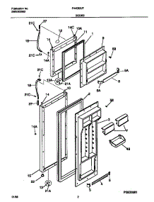 02 - Doors parts for Frigidaire Refrigerator F44Q22JTW0 from AppliancePartsPros.com