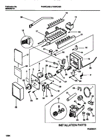 15 - Ice Maker  Components & Installatio parts for Frigidaire Refrigerator F45WC24BD0 from AppliancePartsPros.com