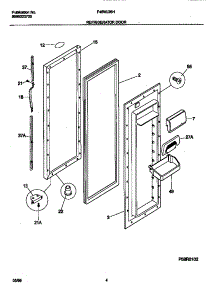 03 - Refrigerator Door parts for Frigidaire Refrigerator F45WJ26HD1 from AppliancePartsPros.com