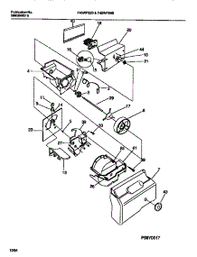 12 - Interior  Freezer Compartment parts for Frigidaire Refrigerator F45WP24BW0 from AppliancePartsPros.com