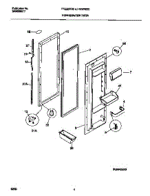 03 - Refrigerator Door parts for Frigidaire Refrigerator F45WR22CD0 from AppliancePartsPros.com