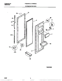 03 - Refrigerator Door parts for Frigidaire Refrigerator F45WR24CD0 from AppliancePartsPros.com