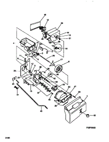 10 - Ice Dispenser parts for Frigidaire Refrigerator F45XH28BD0 from AppliancePartsPros.com