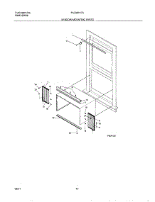 03 - Window Mounting parts for Frigidaire Air Conditioner FAC084K7A2 from AppliancePartsPros.com