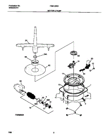 05 - Motor parts for Frigidaire Dishwasher FDB125RHB0 from AppliancePartsPros.com