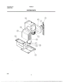 03 - System Parts parts for Frigidaire Dehumidifier FDD50J1 from AppliancePartsPros.com