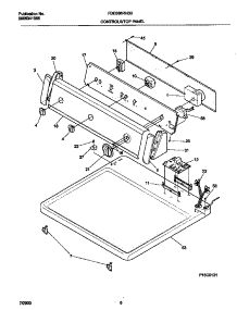 04 - Controls parts for Frigidaire Dryer FDE646RHS0 from AppliancePartsPros.com