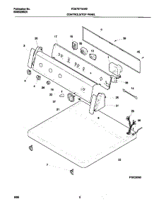 04 - P16c0080 Control Panel parts for Frigidaire Dryer FDE7971EW2 from AppliancePartsPros.com