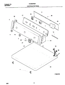 04 - P16c0078 Control Panel parts for Frigidaire Dryer FDEB34RGS1 from AppliancePartsPros.com