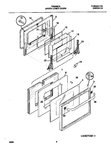 05 - Door parts for Frigidaire Oven FEB398CESD from AppliancePartsPros.com