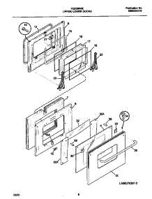05 - Door parts for Frigidaire Oven FEB398WECD from AppliancePartsPros.com
