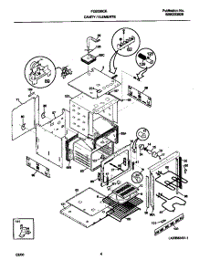 03 - Cavity / Element parts for Frigidaire Oven FEB556CETH from AppliancePartsPros.com