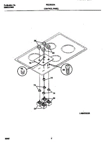 02 - Control Panel parts for Frigidaire Cooktop FEC3X2XAC1 from AppliancePartsPros.com