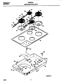 03 - Top / Burners parts for Frigidaire Cooktop FEC3X2XAD1 from AppliancePartsPros.com