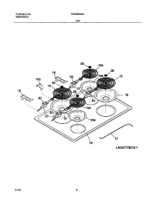 07 - Cooktop parts for Frigidaire Range FED300ASA from AppliancePartsPros.com