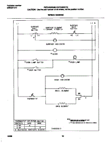 06 - Wiring Diagram parts for Frigidaire Range FEF316WGSD from AppliancePartsPros.com