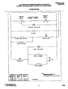 07 - Wiring Diagram parts for Frigidaire Range FEF316WGSD from AppliancePartsPros.com