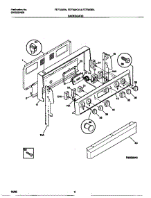 02 - Backguard parts for Frigidaire Range FEF322BAWE from AppliancePartsPros.com