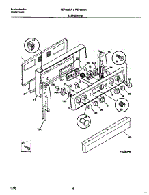 03 - Backguard parts for Frigidaire Range FEF323BAWD from AppliancePartsPros.com