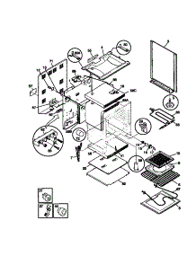 03 - Body parts for Frigidaire Range FEF350CCTA from AppliancePartsPros.com