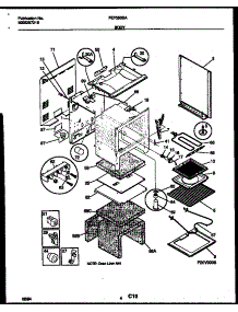 03 - Body Parts parts for Frigidaire Range FEF350SADB from AppliancePartsPros.com