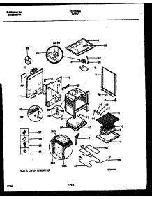 04 - Body Parts parts for Frigidaire Range FEF353BADA from AppliancePartsPros.com