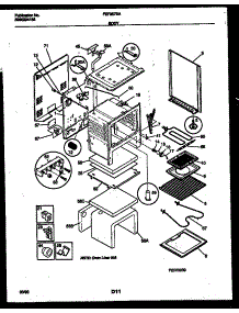 04 - Body Parts parts for Frigidaire Range FEF357BADA from AppliancePartsPros.com