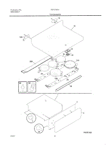 07 - Top / Drawer parts for Frigidaire Range FEF376CJBB from AppliancePartsPros.com