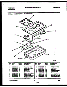 07 - Burner Box Parts parts for Frigidaire Cooktop FGC9X8XAWA from AppliancePartsPros.com