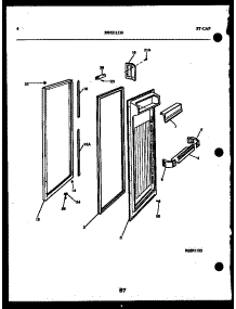 03 - Refrigerator Door parts for Frigidaire Refrigerator FGW240JN1D from AppliancePartsPros.com