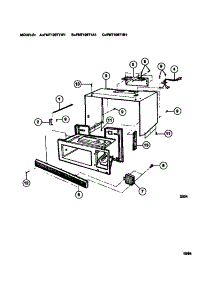 03 - Wrapper / Body parts for Frigidaire Microwave FMT106T1A1 from AppliancePartsPros.com