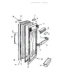 03 - Refrigerator Door parts for Frigidaire Refrigerator FMW240AN5D from AppliancePartsPros.com