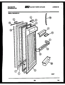 03 - Refrigerator Door Parts parts for Frigidaire Refrigerator FMW240DN1W from AppliancePartsPros.com