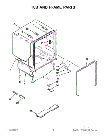 05 - Shelves And Supports parts for Frigidaire Refrigerator FPCE21TFF0 from AppliancePartsPros.com