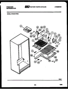 05 - Shelves And Supports parts for Frigidaire Refrigerator FPCE21TIFL2 from AppliancePartsPros.com