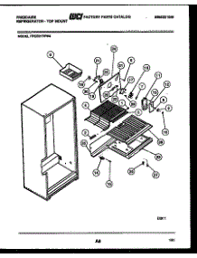 05 - Shelves And Supports parts for Frigidaire Refrigerator FPCE21TIFL4 from AppliancePartsPros.com