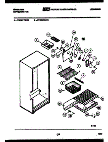 05 - Shelves And Supports parts for Frigidaire Refrigerator FPCE21TILW0 from AppliancePartsPros.com
