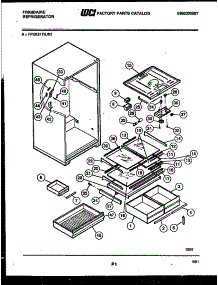 05 - Shelves And Supports parts for Frigidaire Refrigerator FPCE21TILW2 from AppliancePartsPros.com