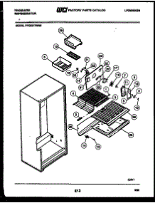 05 - Shelves And Supports parts for Frigidaire Refrigerator FPCE21TNH0 from AppliancePartsPros.com