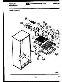 05 - Shelves And Supports parts for Frigidaire Refrigerator FPCE21TNL2 from AppliancePartsPros.com