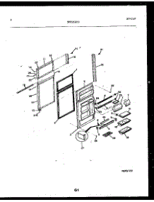 03 - Door Parts parts for Frigidaire Refrigerator FPCE21TPH1 from AppliancePartsPros.com