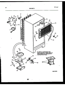 10 - System And Automatic Defrost Parts parts for Frigidaire Refrigerator FPCE21TRW1 from AppliancePartsPros.com