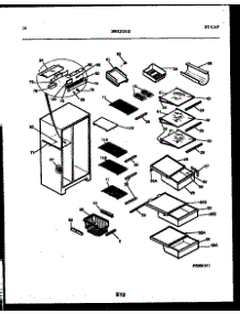 08 - Shelves And Supports parts for Frigidaire Refrigerator FPCE22V3PL0 from AppliancePartsPros.com