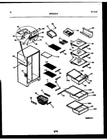 07 - Shelves And Supports parts for Frigidaire Refrigerator FPCE22V3PW1 from AppliancePartsPros.com