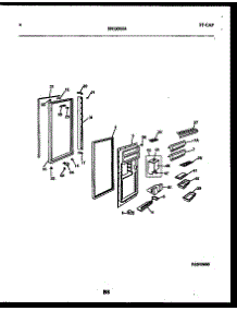 03 - Refrigerator Door Parts parts for Frigidaire Refrigerator FPCE24VFL1 from AppliancePartsPros.com