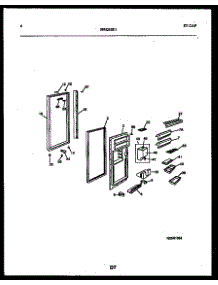 03 - Refrigerator Door Parts parts for Frigidaire Refrigerator FPCE24VPW1 from AppliancePartsPros.com