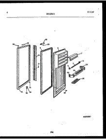03 - Refrigerator Door Parts parts for Frigidaire Refrigerator FPCIS22VPW0 from AppliancePartsPros.com