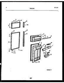 03 - Door Parts parts for Frigidaire Refrigerator FPE21TRW2 from AppliancePartsPros.com