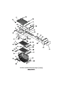 07 - Interior Freezer Compartment parts for Frigidaire Refrigerator FPE26VWCH1 from AppliancePartsPros.com