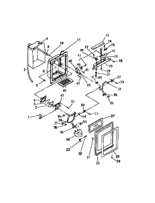 10 - Freezer  Compartment Door, Dispense parts for Frigidaire Refrigerator FPE26VWCW0 from AppliancePartsPros.com